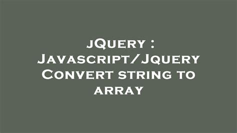 jQuery – Convert string to integer | Learning jQuery